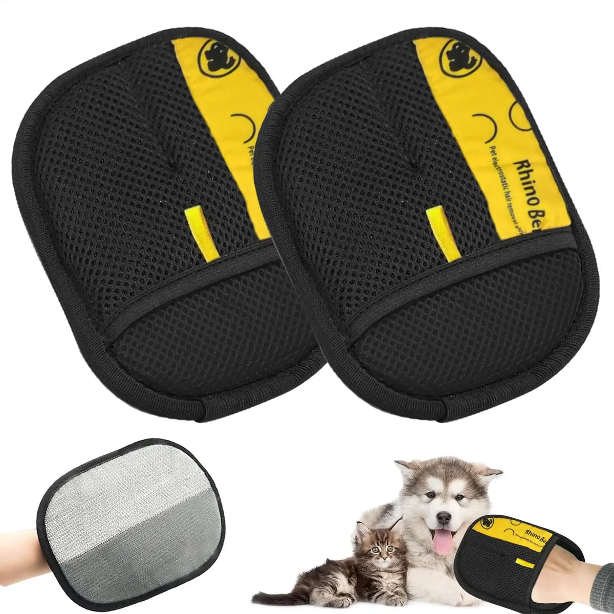 Guante Quitapelos PetWipe™ · Adiós al pelo de mascota en ropa y sofás